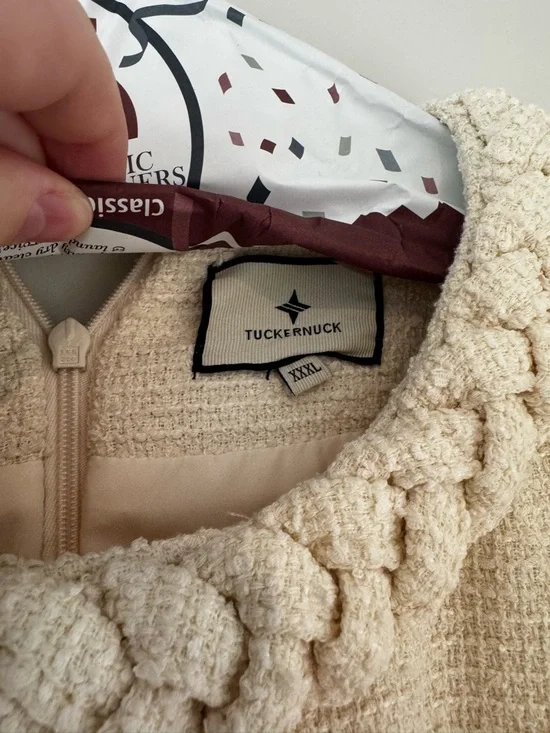 Tuckernuck Cream Jackie Tweed Shift Dress - Picture 2 of 3